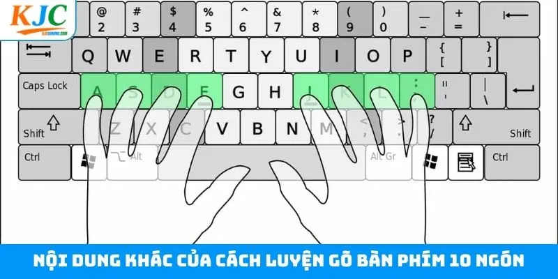 Nội dung xoay quanh cách luyện gõ bàn phím 10 ngón